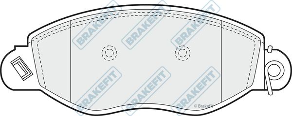 APEC BRAKING Комплект тормозных колодок, дисковый тормоз PD3051